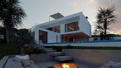 Stunning new build designer villa with sea view in guarded community Vista Alegre