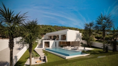 Stunning new build designer villa with sea view in guarded community Vista Alegre