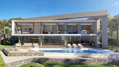 Spectaculaire architectuur villa met schitterend zeezicht en op loopafstand van het strand