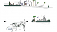 Sfeervolle moderne villa in aanbouw dicht bij het strand