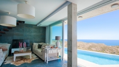 High quality contemporary villa next to nature reserve offering amazing sea views