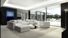 Beautiful modern organic shaped villa close to Moraira centre