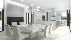 Beautiful modern organic shaped villa close to Moraira centre