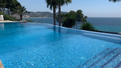 Stunning new build sea front villa in Moraira with amazing sea views