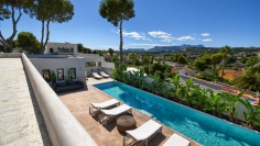 Superb Ibiza style villa in a lovely location in Moraira