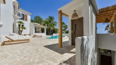 Stunning Ibiza style property with amazing sea views for sale in Moraira