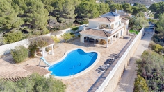 Mediterranean villa in prime Moraira location with panoramic sea views and immense potential!