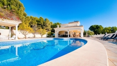 Mediterranean villa in prime Moraira location with panoramic sea views and immense potential!