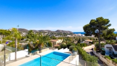 Modern Mediterrane villa met panoramisch zeezicht op toplocatie in Moraira