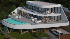 Ultra moderne design villa met schitterend zeezicht tussen Calpe en Altea