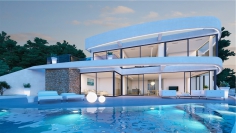 Ultra moderne design villa met schitterend zeezicht tussen Calpe en Altea