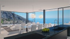 Ultra moderne design villa met schitterend zeezicht tussen Calpe en Altea