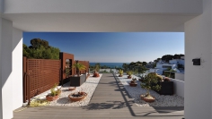 Beautiful hightech villa with panoramic sea view close to the beach