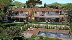 Zeer luxe en ruime nieuwbouw appartementen met panoramisch uitzicht op zee en Saint Tropez