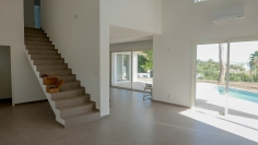 Contemporary new build villa with small sea view and just 300m from the beach