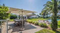 Superb villa with sea view in highly secured estate with private beach, caretaker and golfcourse