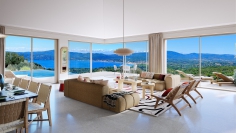 High-end luxury new build designer villas in private estate overlooking Saint Tropez