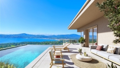High-end luxury new build designer villas in private estate overlooking Saint Tropez