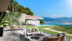 High-end luxury new build designer villas in private estate overlooking Saint Tropez