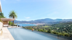 High-end luxury designer villas with 5* hotelservices in private estate overlooking Saint Tropez