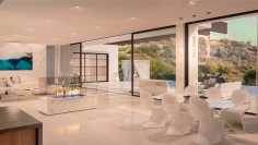 Superb modern new build villa close to Marbella overlooking the golfcourse and sea