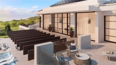 Fantastische moderne nieuwbouw villa met luxe afwerking en fraai golf- en zeezicht