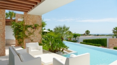 Stunning modern Ibiza villa with rental license in private urbanisation close to the beach