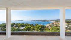 Spectaculair contemporary designer villa with magnificent sunset views in Cala Molí