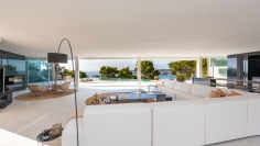 Spectaculair contemporary designer villa with magnificent sunset views in Cala Molí