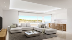 Schitterend design penthouse bij het strand met panoramisch zeezicht en privé zwembad