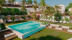 Stunning new build Ibiza villas located just 200 m from the beach