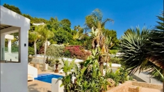 Modern Ibiza style villa with stunning sea views and guest house in Can Furnet