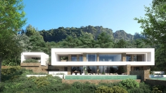 Luxury Ibiza villas within private and guarded estate overlooking the Roca Llisa Golf course