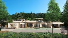 Luxury Ibiza villas within private and guarded estate overlooking the Roca Llisa Golf course