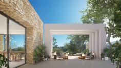 Luxury Ibiza villas within private and guarded estate overlooking the Roca Llisa Golf course