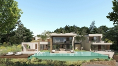 Luxury Ibiza villas within private and guarded estate overlooking the Roca Llisa Golf course