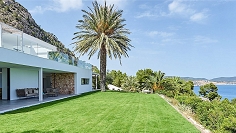 Amazing contemporary Ibiza style villa in Es Cubells with breathtaking views of the sea and Formentera