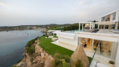 Spectacular sea front designer villa with amazing views over the bay of Cala Tarida