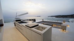 Spectacular sea front designer villa with amazing views over the bay of Cala Tarida