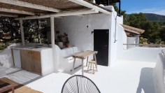 Beautiful penthouse studio in Cala Vadella with superb sea views on Es Vedra