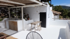 Zeer mooi penthouse studio in Cala Vadella met schitterend zeezicht op Es Vedra