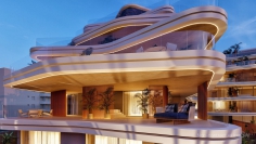 Stunning desiger sea view penthouse with huge terrace with private pool and 5* hotelservices