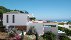 Stunning high-tech Ibiza-style villas with sea views very close to the marina and town center.