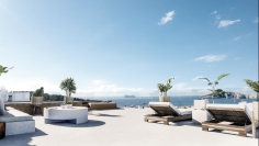 Stunning designer penthouse with roofterrace and private plunge pool very close to Talamanca beach