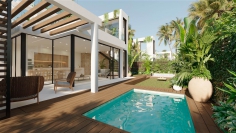 Stunning new build Ibiza villas walking distance from the beach in Cala Tarida