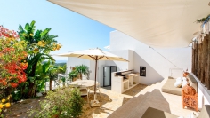 Stunning modern villa with spectacular sea views and rental license in Es Cubells