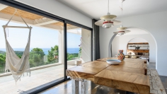 Stunning modern villa with spectacular sea views and rental license in Es Cubells