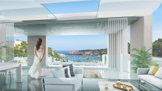 Schitterend designer penthouse aan het strand van Cala Vadella