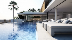 Luxury designer villas with sea view on top location Ibiza town