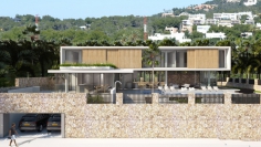 Luxury designer villas with sea view on top location Ibiza town